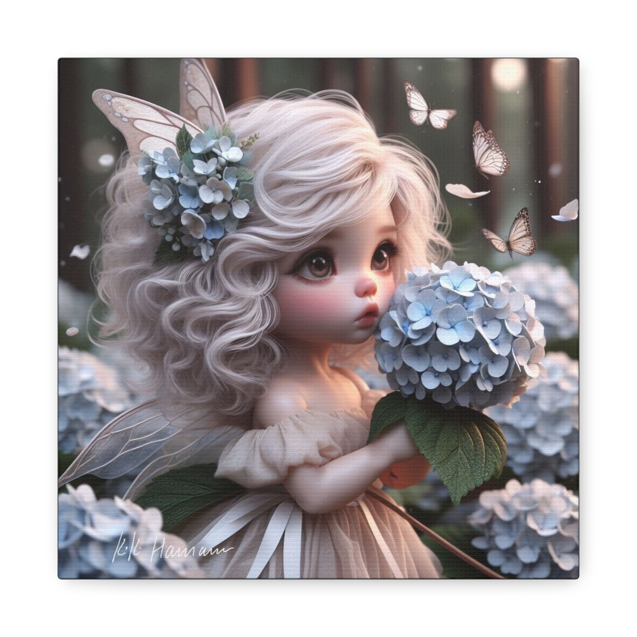 Hydrangea 2 - Canvas Print - Gallery Style -  Flower Fairies