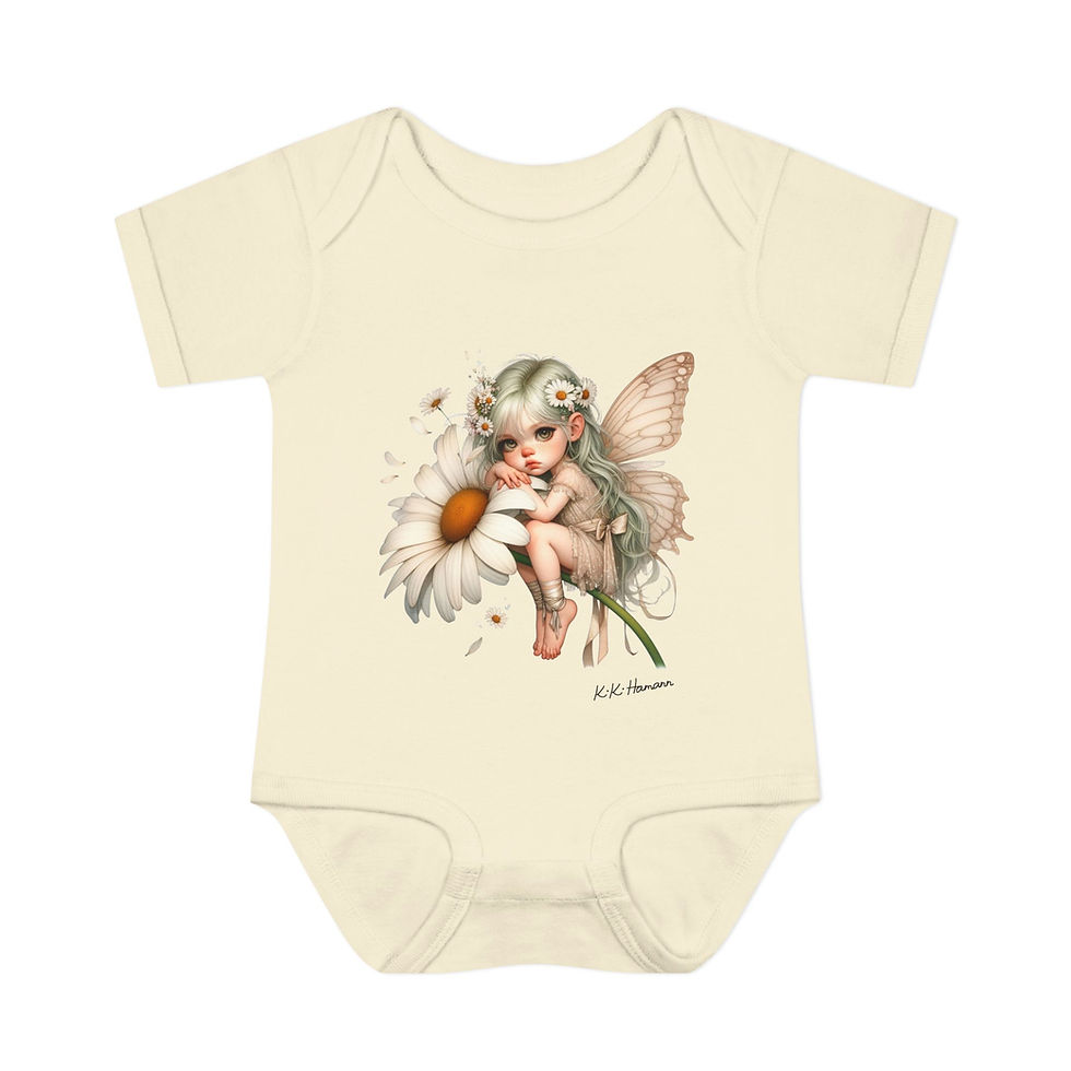 Thumbnail: Kiki Baby Daisy Fairy Infant Baby BodySuit - Botanical Whimsy