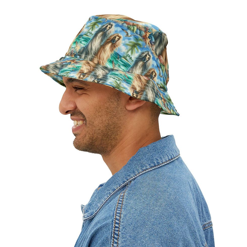 Thumbnail: Afghans-  "Gone to the Beach" Bucket Hat 