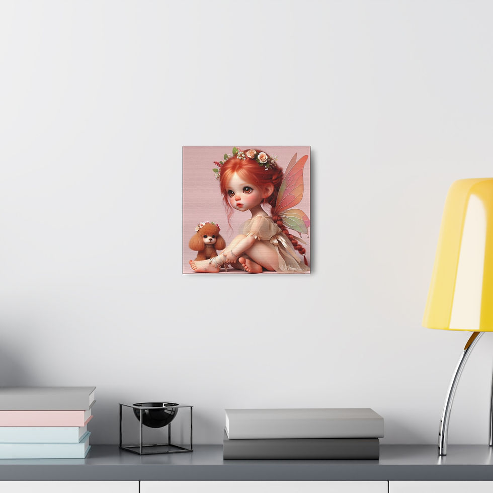 Thumbnail: Poodle 7  - Canvas Print - Gallery Style -  Fairy Tails