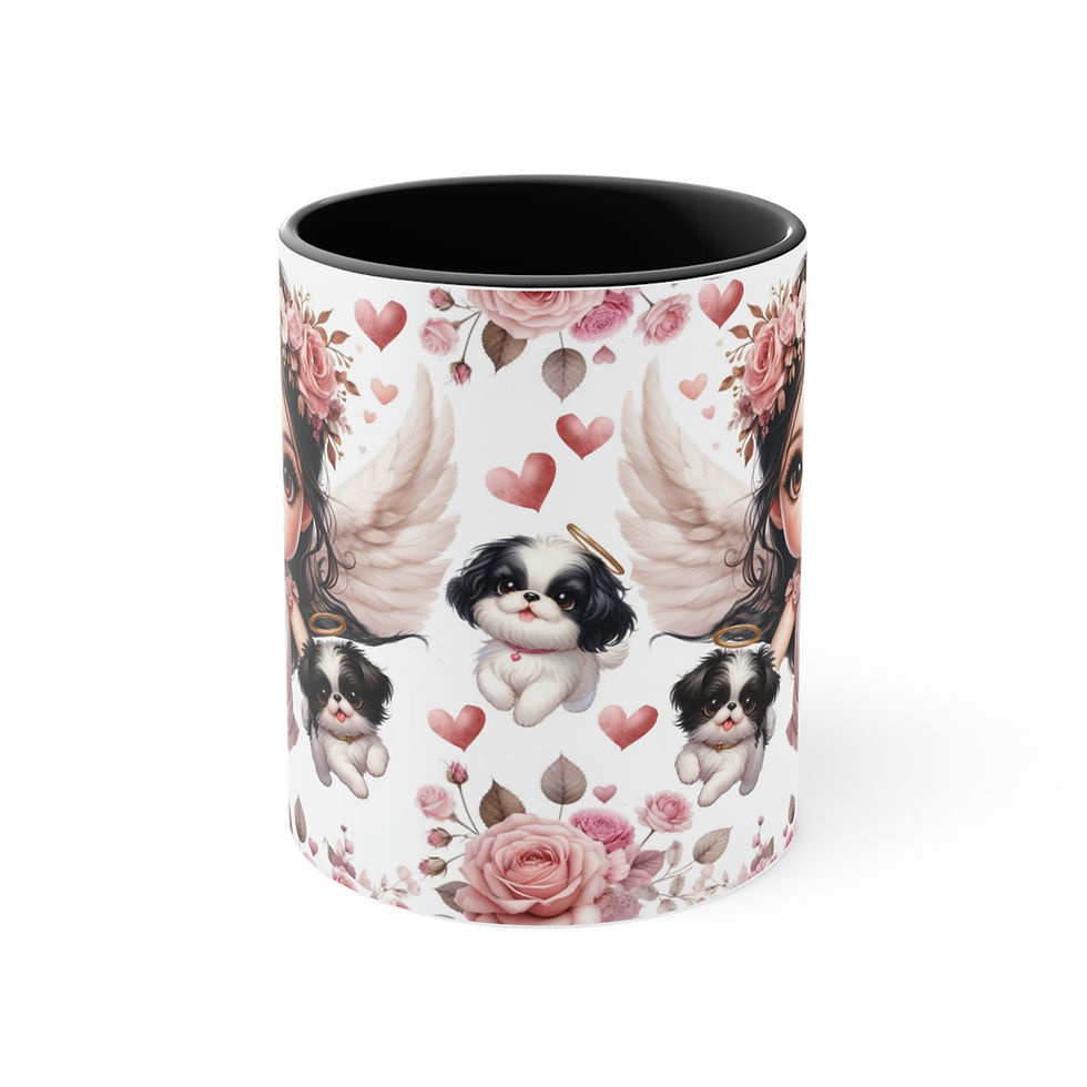 Thumbnail: Japanese Chin  "Cupid Affair"  Art Mug 