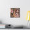 Thumbnail: Pink Headed Warbler 4  - Canvas Print - Gallery Style -  Birdie Fairies