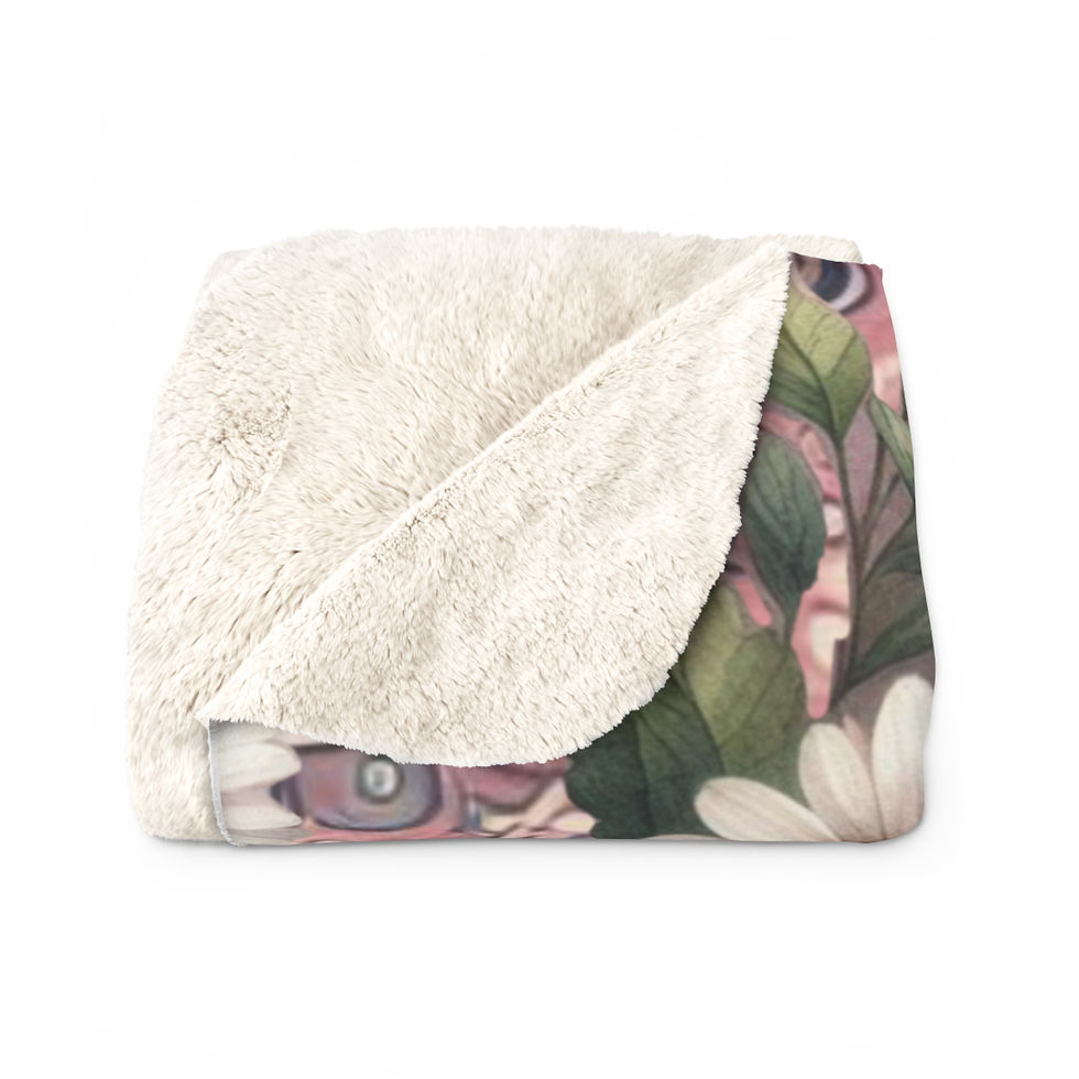 Thumbnail: Afghan Hound "Flower Child"  -Sherpa Blanket 