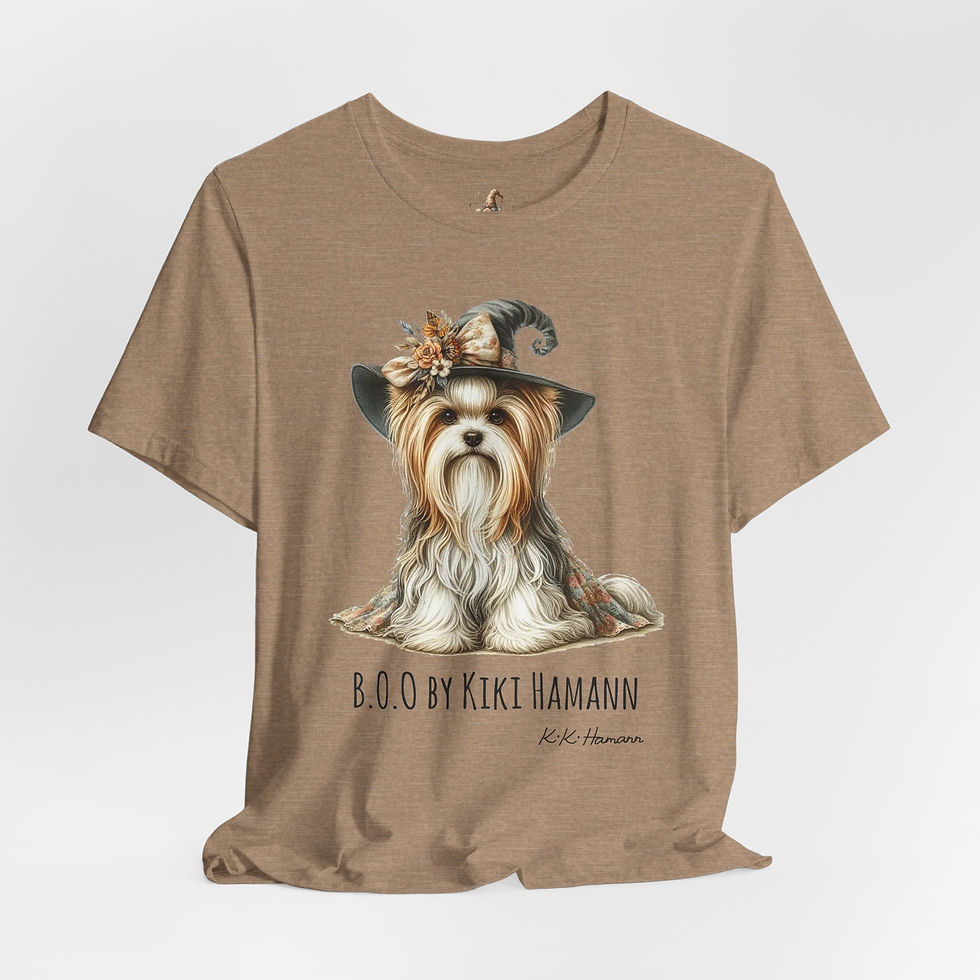 Thumbnail: Biewer / Parti Yorkie "Boo"  Tshirt (Boyfriend Cut)
