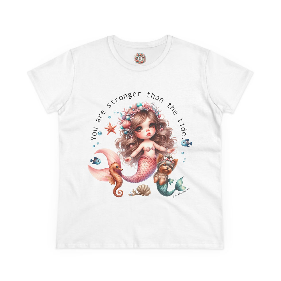 Thumbnail: Yorkie Merdog  - Women's Midweight Cotton Tee