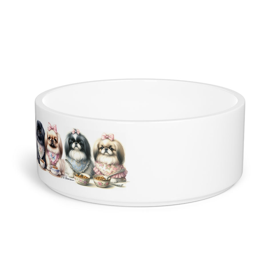 Thumbnail: Pekingese Food Bowl, 6" diameter