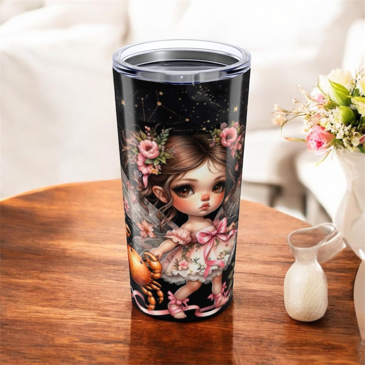 Cancer Zodiac Fairy Serenity Tumbler Collection