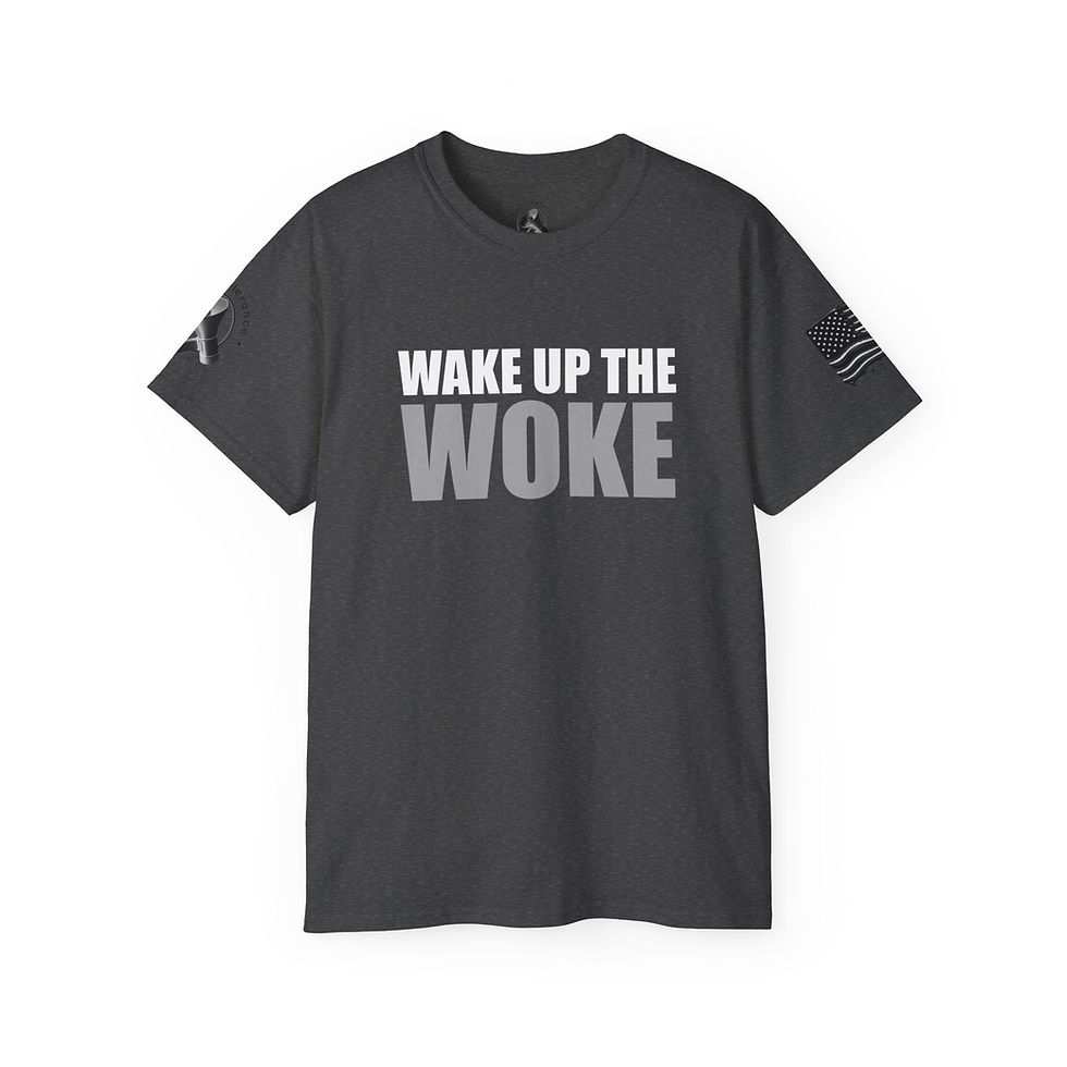 Thumbnail: Wake up the Woke - Middle weight cotton Tee