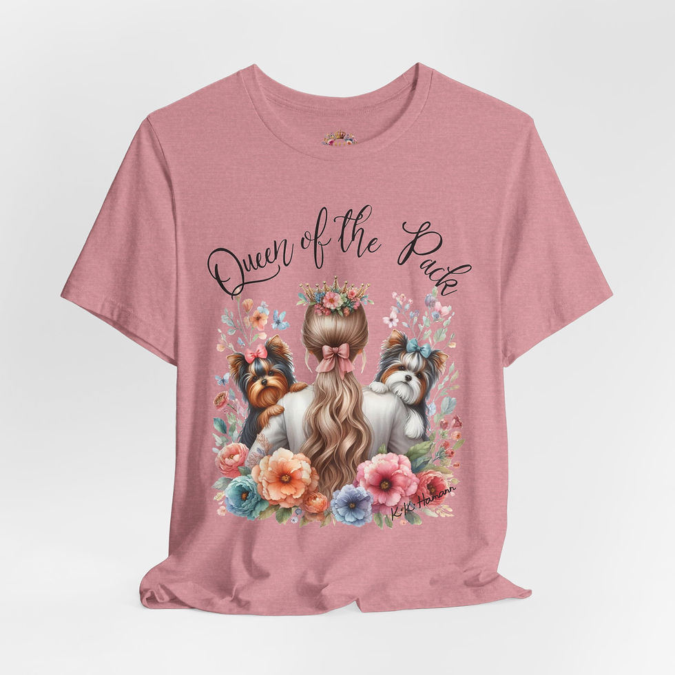 Thumbnail: Biewer / Parti Yorkie "Queen of the Pack"  Short Sleeve Tee / Boyfriend cut