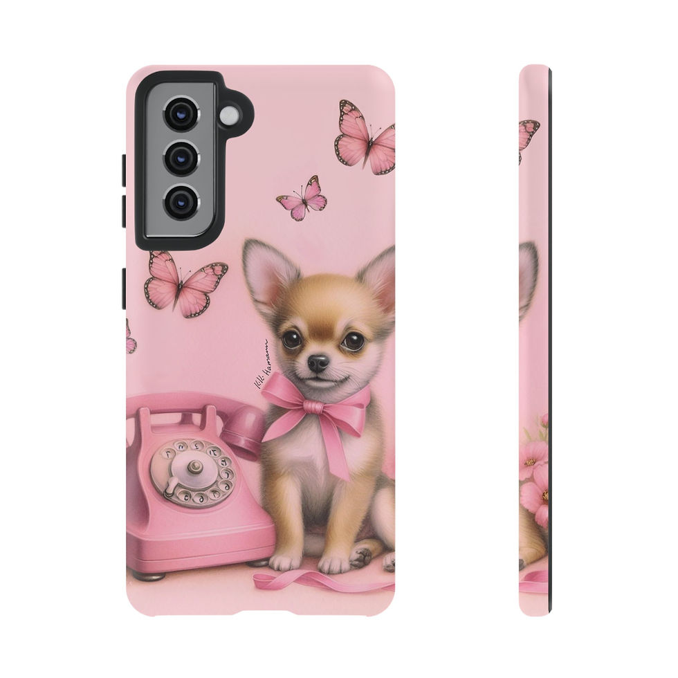 Thumbnail: Samsung Chihuahua Pink Phone Tough Cases