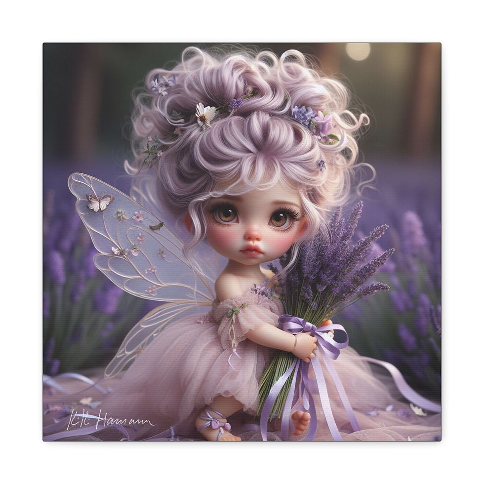 Thumbnail: Lavender 2 - Canvas Print - Gallery Style -  Flower Fairies