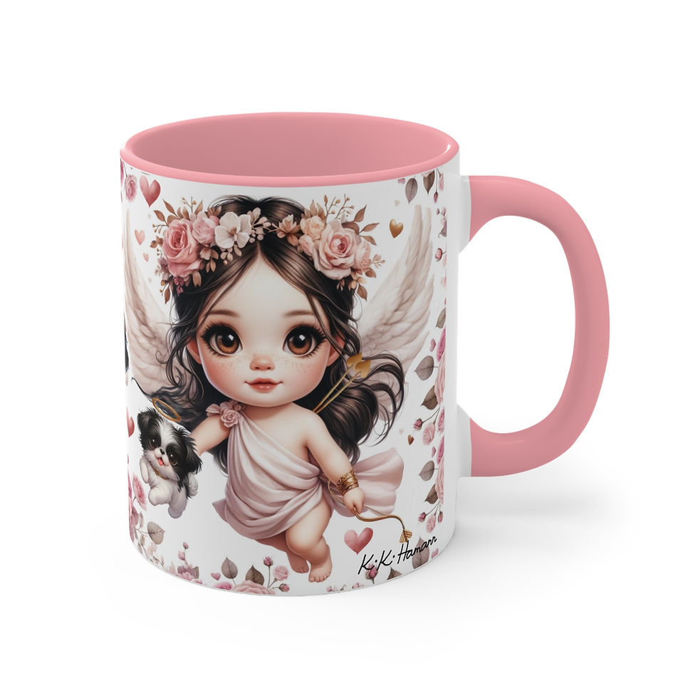 Thumbnail: Japanese Chin  "Cupid Affair"  Art Mug 