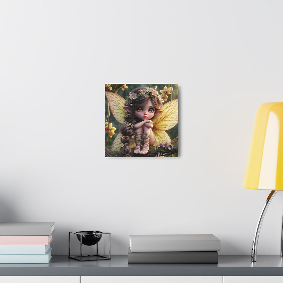 Thumbnail: Orchid 6 - Canvas Print - Gallery Style -  Flower Fairies