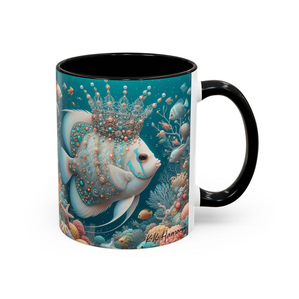 Thumbnail: Fish Royalty  from the collection "Imaginary Ocean"  -  Art Mug
