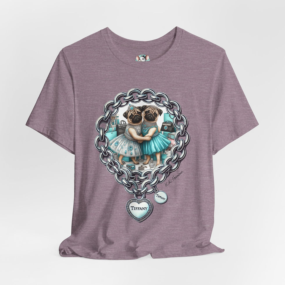 Thumbnail: Pug "Tiffany"  Tshirt (Boyfriend Cut)