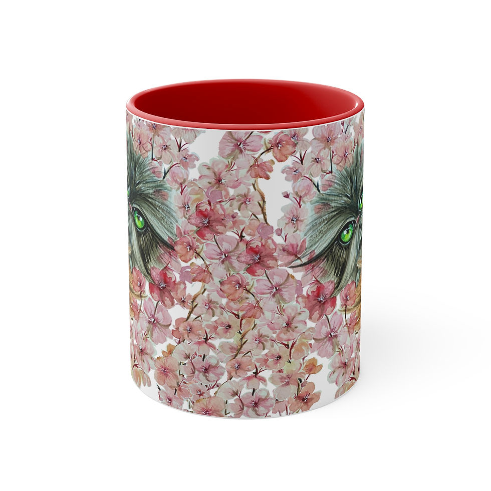Thumbnail: Kitties and Blossoms Art Mug