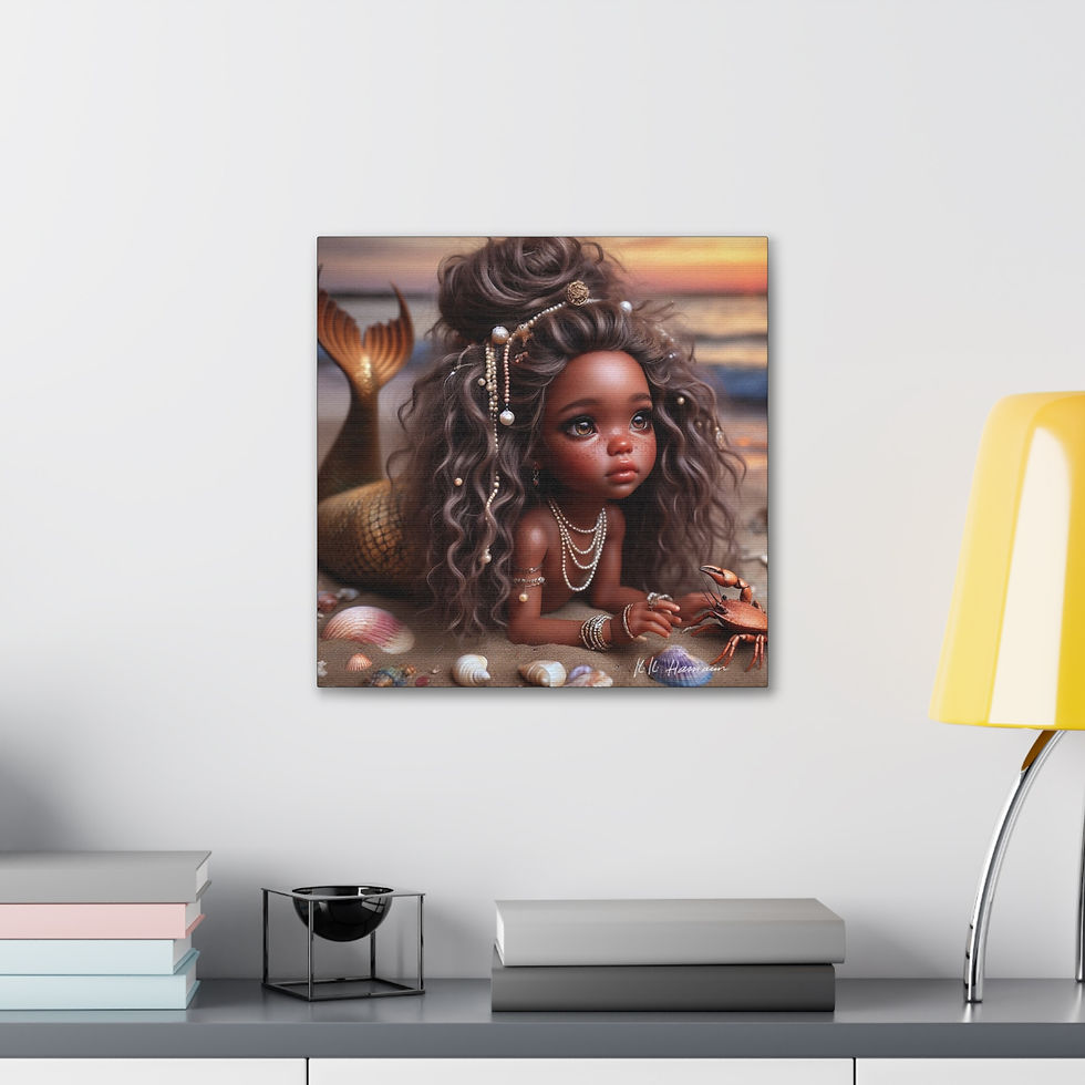 Thumbnail: Lenore and the Pearl necklace - Canvas Print - Gallery Style -  Special Edition