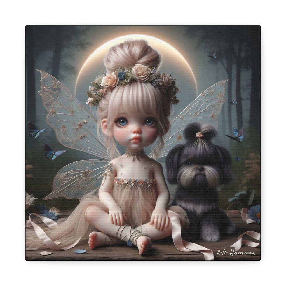 Thumbnail: Eclipse  Shihtzu - Canvas Print - Gallery Style -  Special Edition
