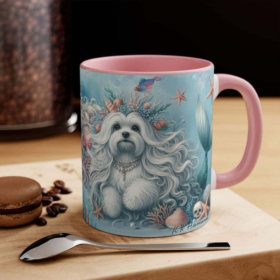 Thumbnail: Copy of Maltese Mermaids -  Art Mug