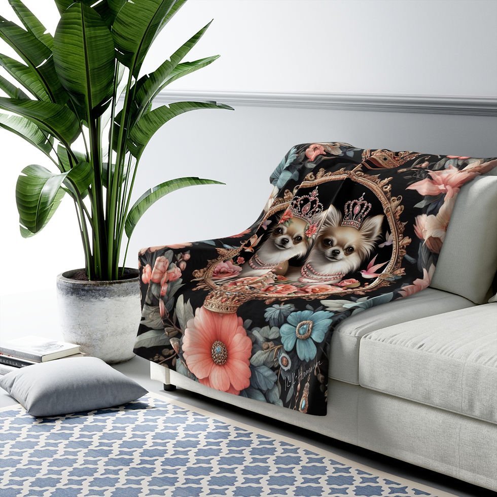 Thumbnail: Chihuahua "Royals"  -Sherpa Blanket 