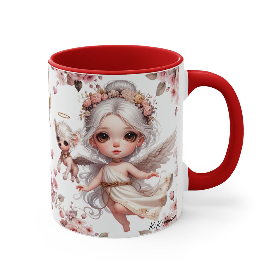 Thumbnail: Chinese Crested "Cupid Affair"  Art Mug 