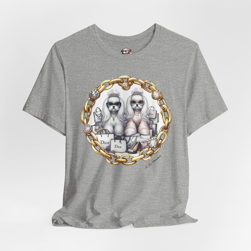 Thumbnail: Maltese  "Dior"  Tshirt (Boyfriend Cut)