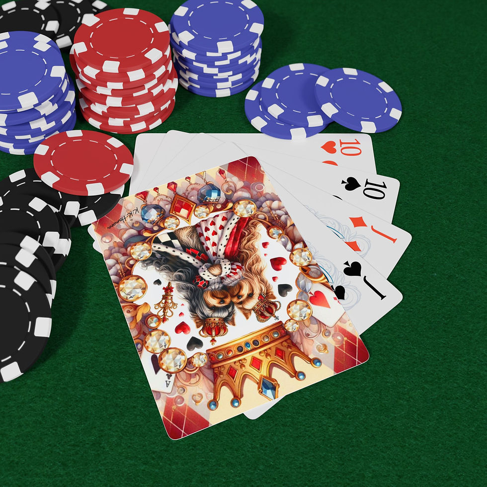 Thumbnail: Yorkie Red Cards - Deck of 52 Playing Cards