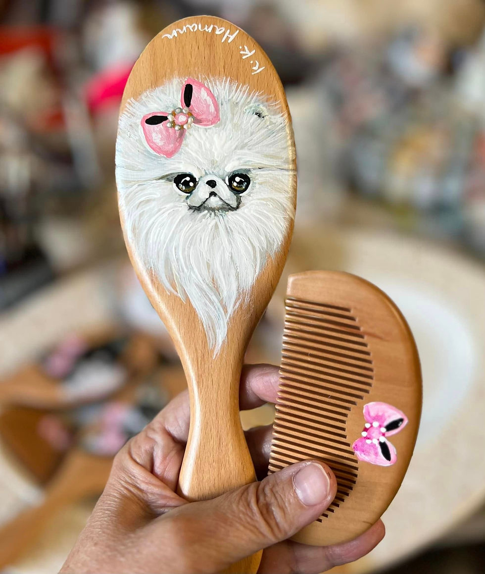 Thumbnail: Hair Brush Set - Pomeranian