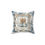 Thumbnail: Yorkie "Blues"  -Faux Suede Square Pillow 14 x 14" - Toile de Jouy