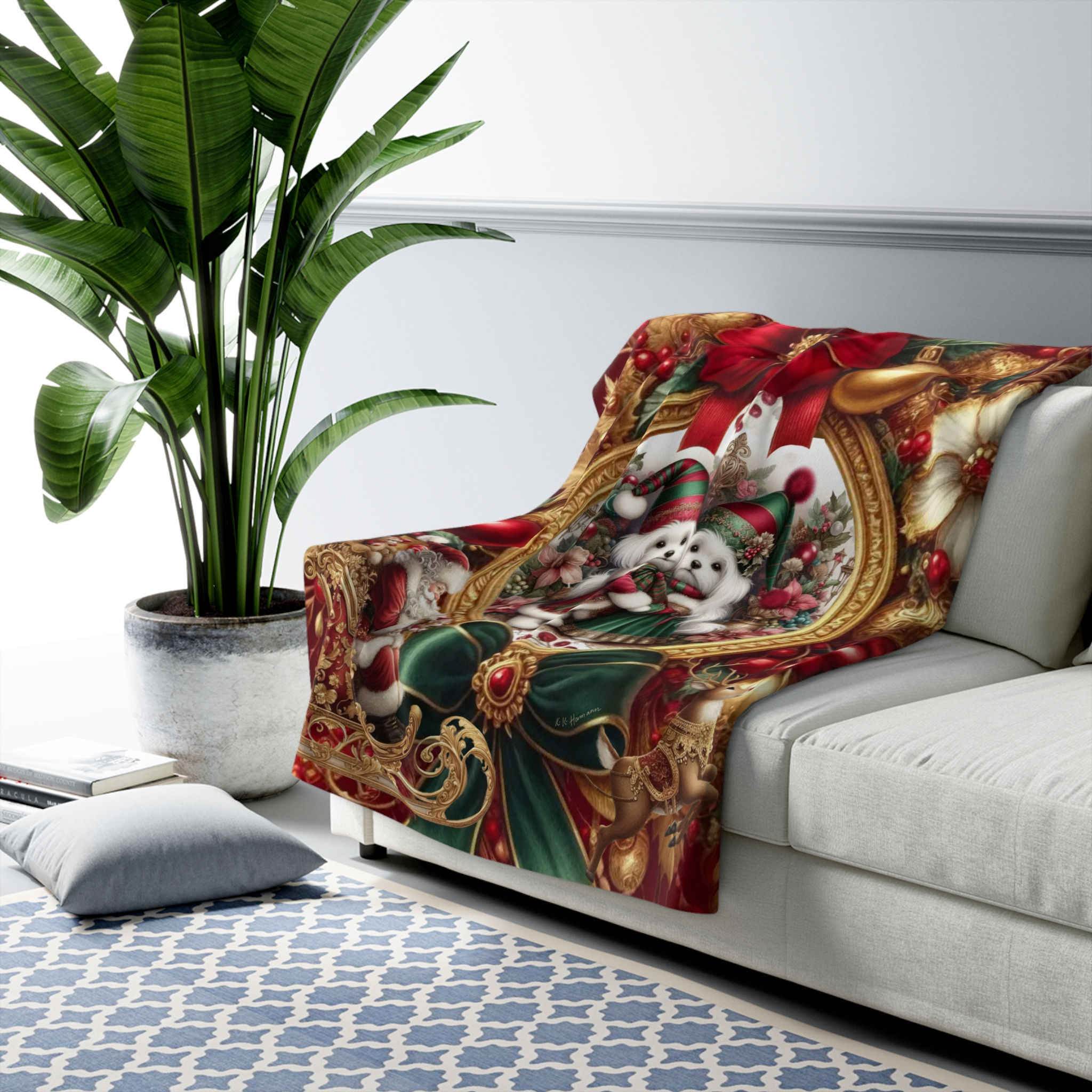 Maltese Velvet North Star Elf Luxury Blanket  Kiki’s Enchanted Special Edition