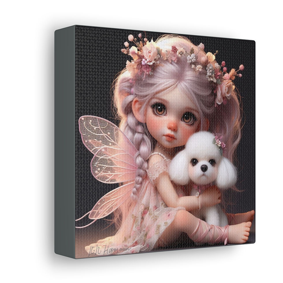Thumbnail:  Poodle 17- Canvas Print - Gallery Style -  Fairy Tails