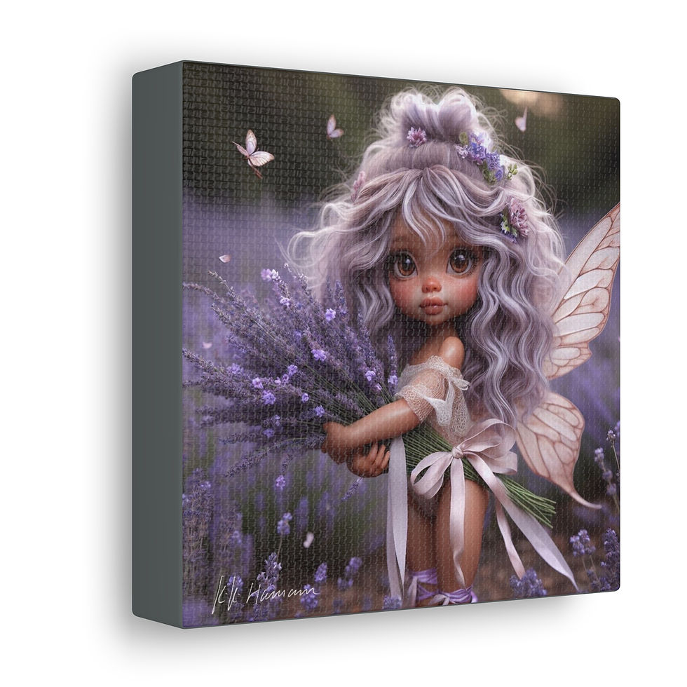 Thumbnail: Lavender 1 - Canvas Print - Gallery Style -  Flower Fairies
