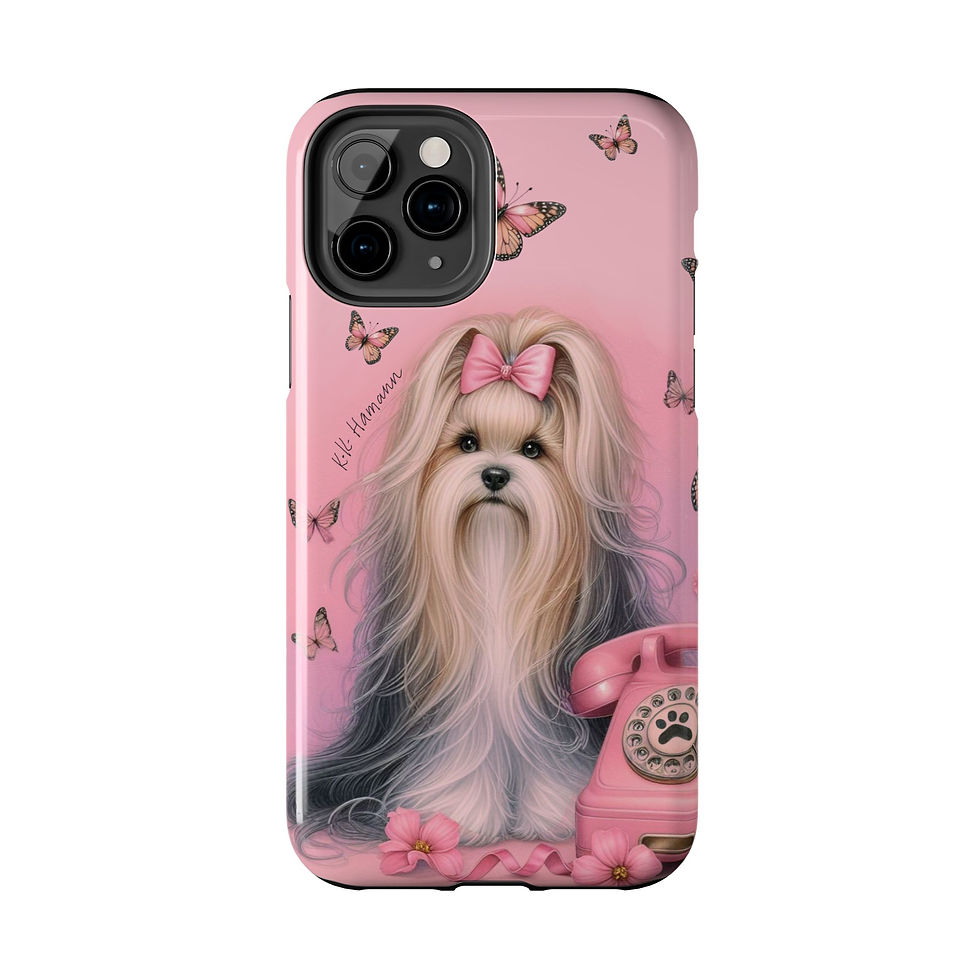 Thumbnail: IPhone Biewer Pink Retro Phone - Tough Cases