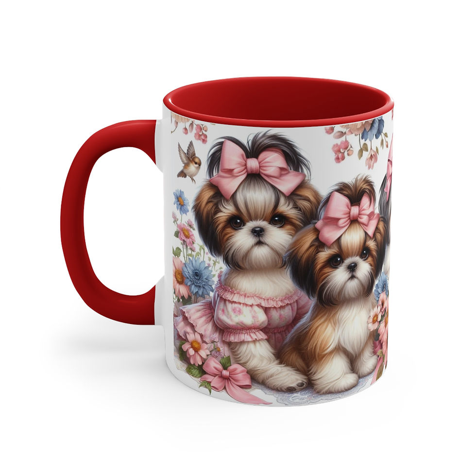 Thumbnail: ShihTzu "Spring Time"  Art Mug
