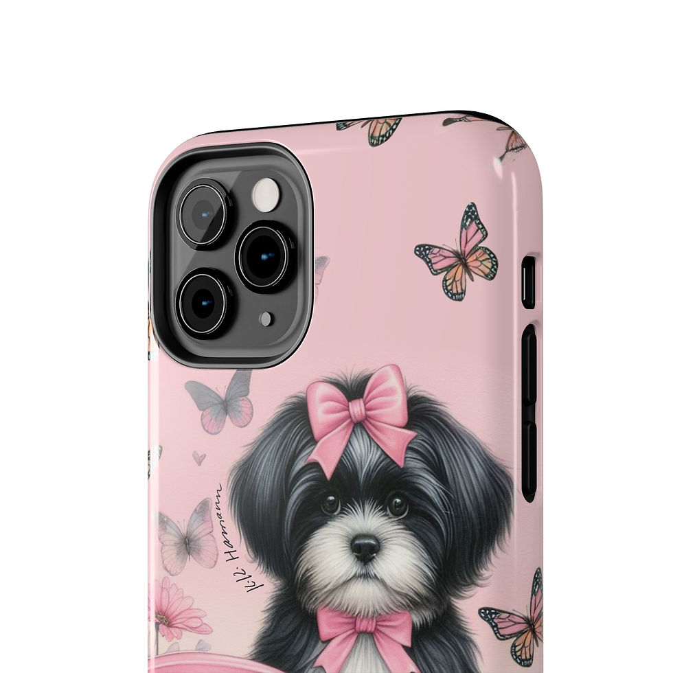 Thumbnail: IPhone ShihTzu Pink Retro Phone - Tough Cases