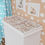 Thumbnail: Kiki Baby Grace Bunny Ballet Toile Changing Pad Cover