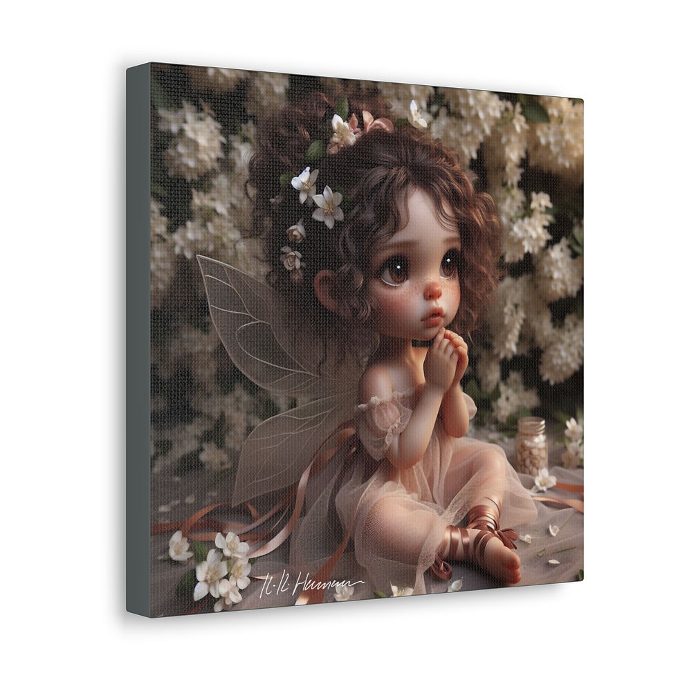 Thumbnail: Jasmine 3 - Canvas Print - Gallery Style -  Flower Fairies