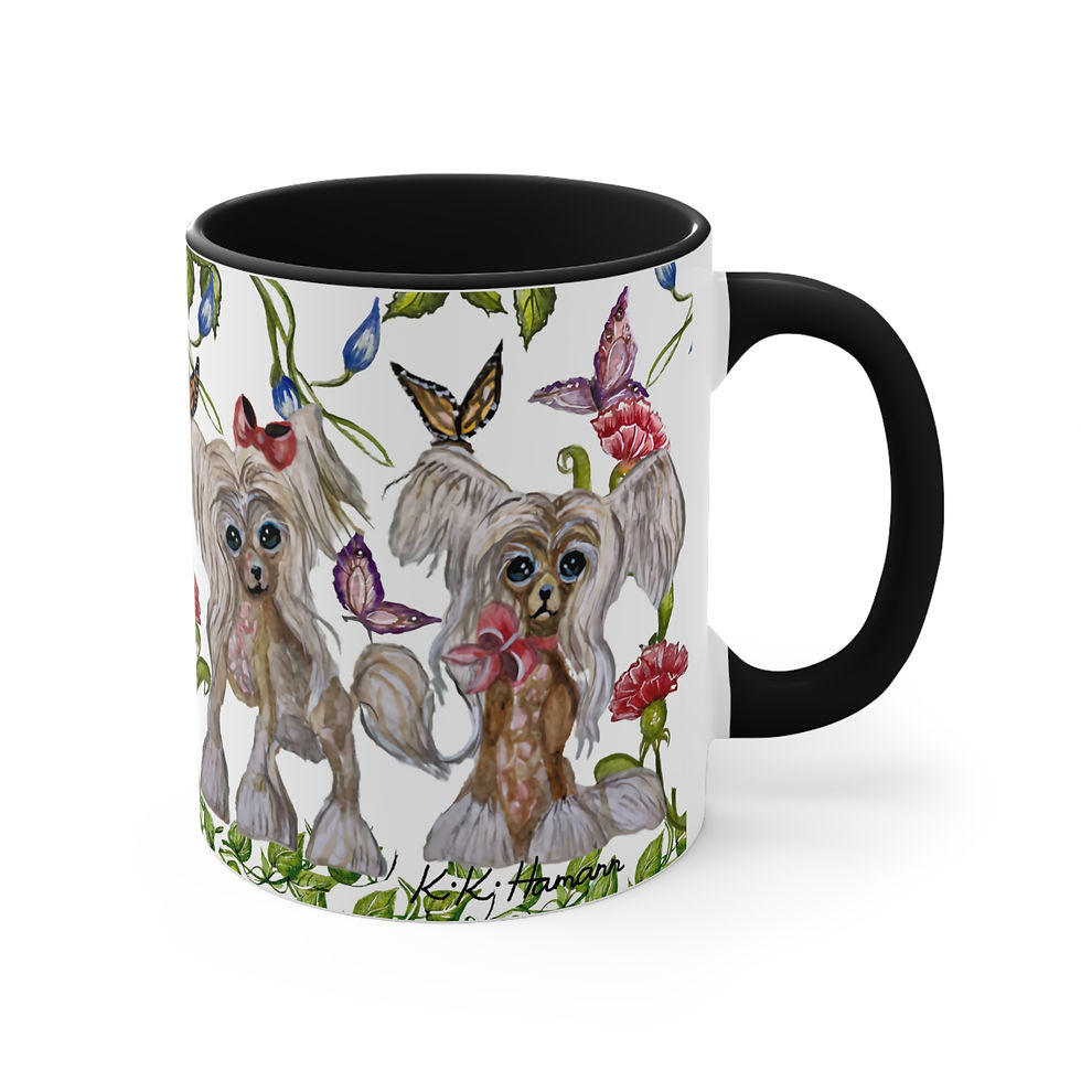 Thumbnail: Demoiselles, Chinese Crested Art Mug