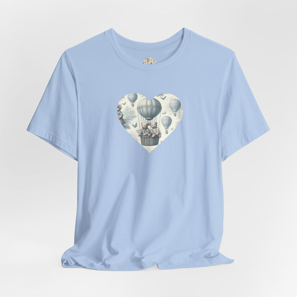 Thumbnail: Kiki Baby Hector Bear Balloonist  Toile Boyfriend T-Shirt  – Parent Heart Gift