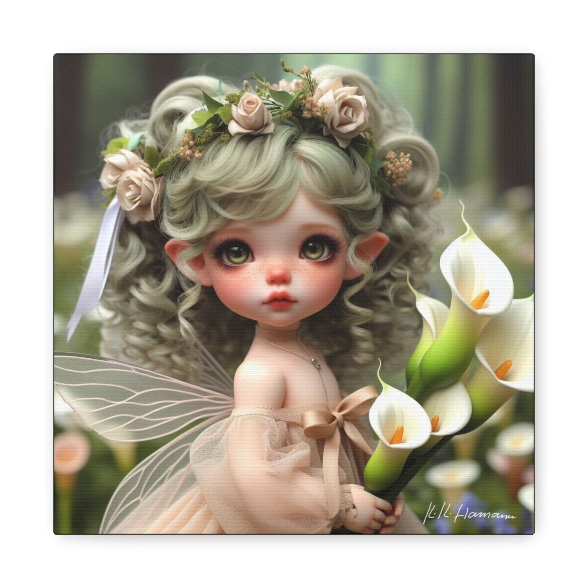 Calla Lily 2 - Canvas Print - Gallery Style -  Flower Fairies