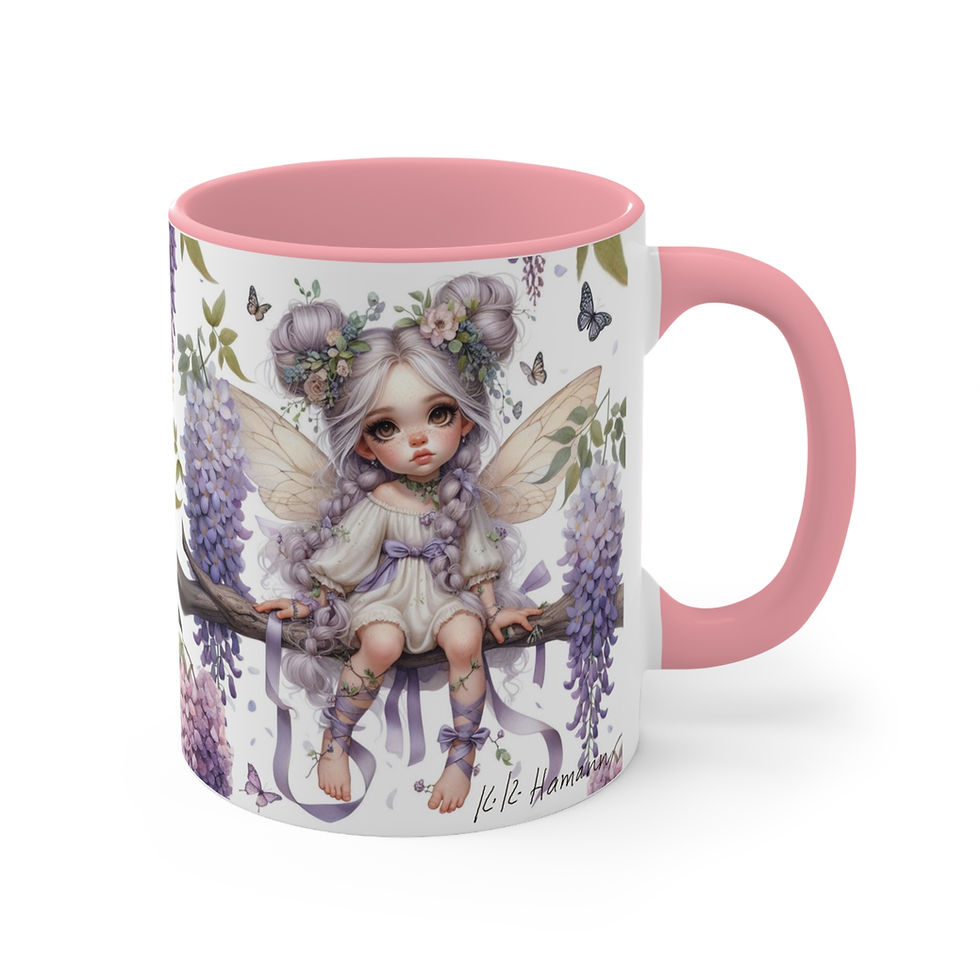 Thumbnail: Wisteria Fairy  "Flower Fairies"  Art Mug 