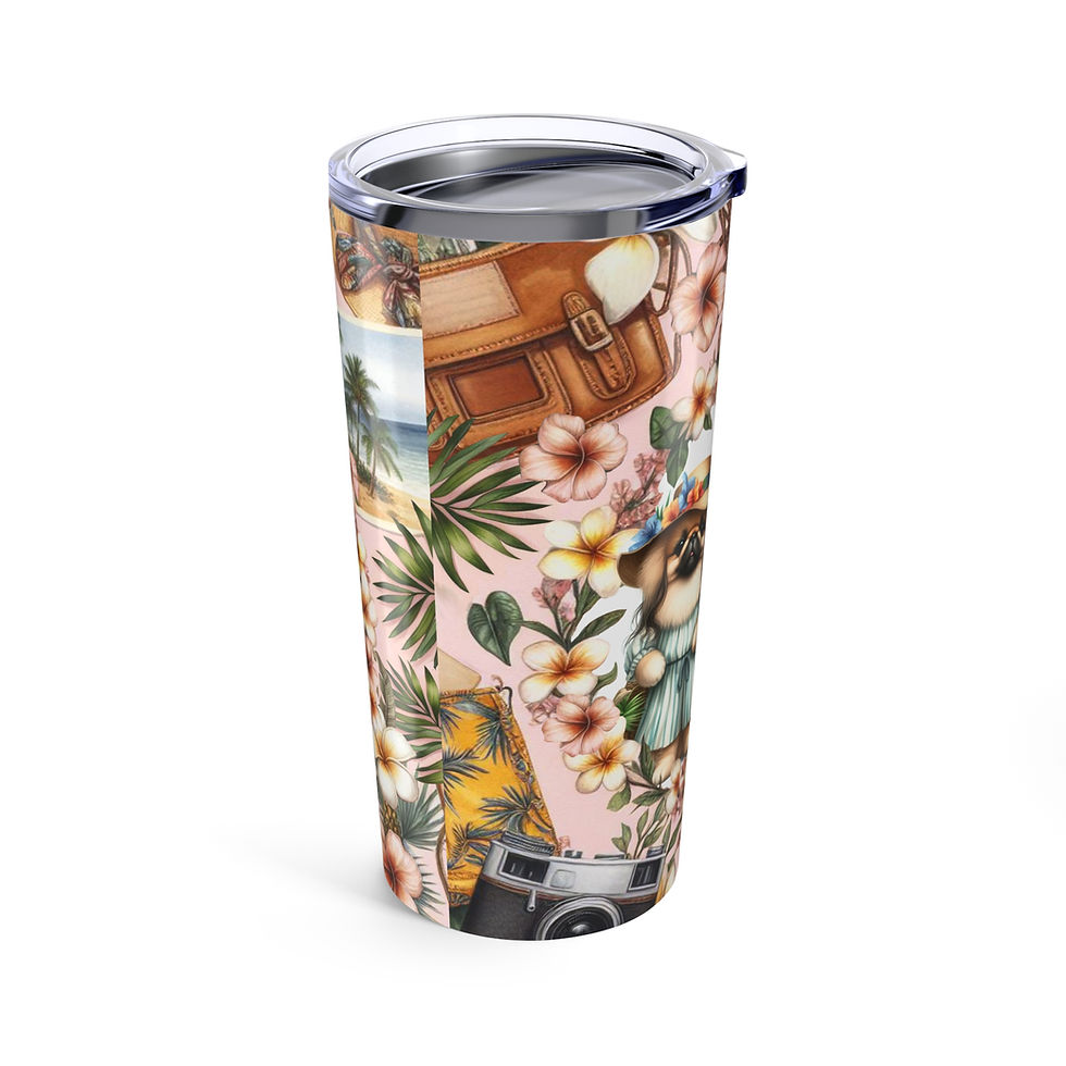 Thumbnail: Pekingese "Tourists"  - Tumbler 20oz