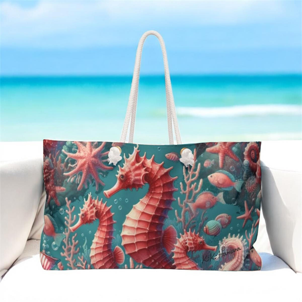 Seahorses "Imaginary Ocean Series" Weekender Bag