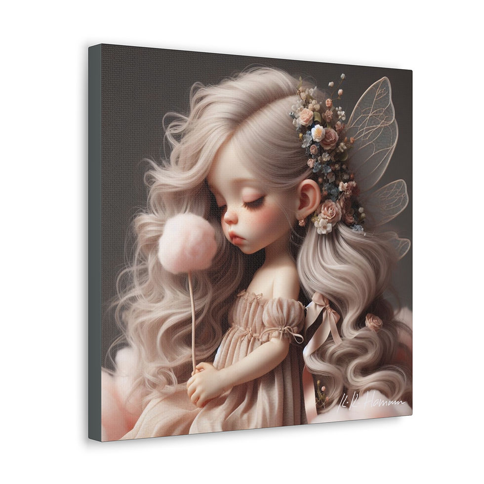 Thumbnail: Cotton Candy 3 - Canvas Print - Gallery Style -  Fairyland  
