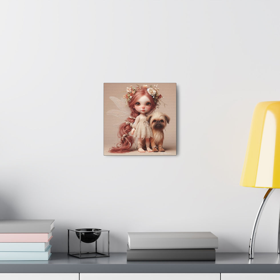 Thumbnail: Brussels Gryphon 4 - Canvas Print - Gallery Style -  Fairy Tails