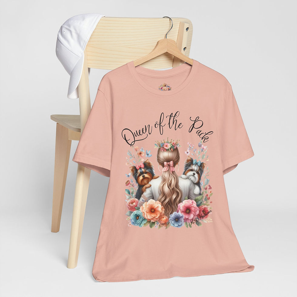 Thumbnail: Biewer / Parti Yorkie "Queen of the Pack"  Short Sleeve Tee / Boyfriend cut