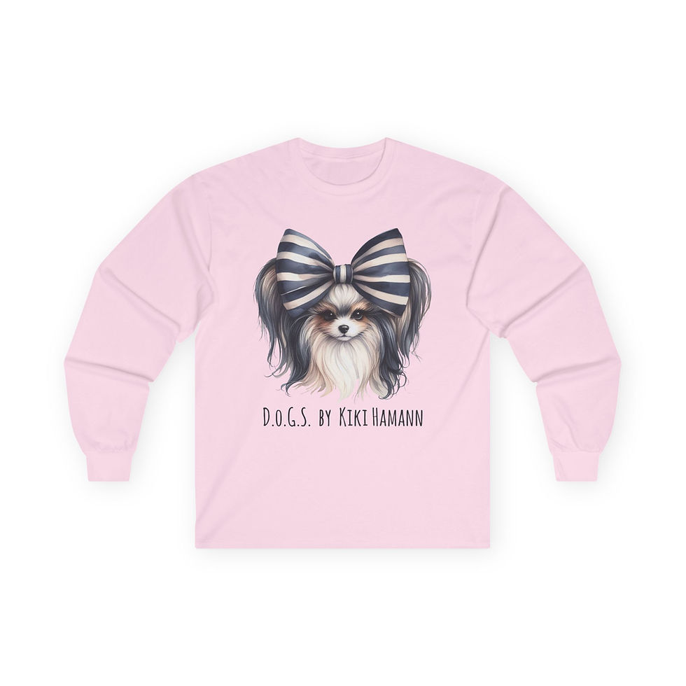 Thumbnail: Papillon "Bow"  Ultra Cotton Long Sleeve Tee 