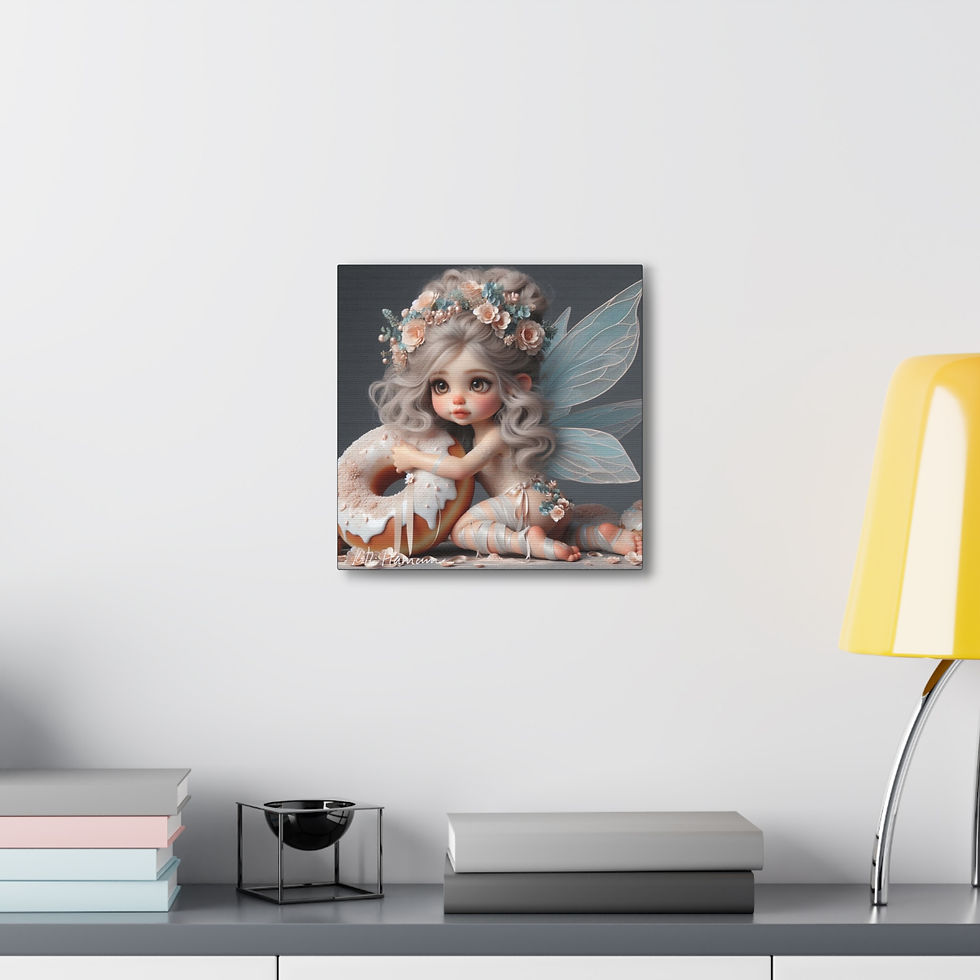 Thumbnail: Doughnut 1 - Canvas Print - Gallery Style -  Fairyland  