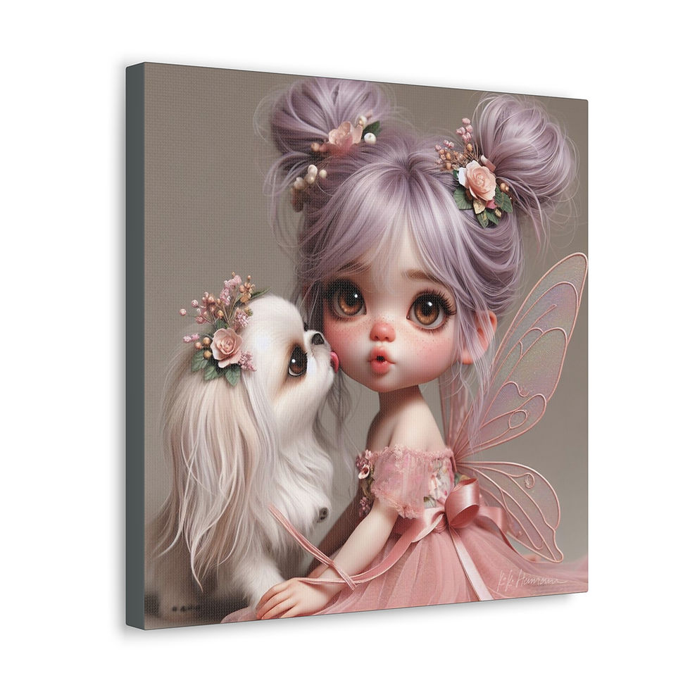 Thumbnail: Pekingese 15 - Canvas Print - Gallery Style -  Fairy Tails
