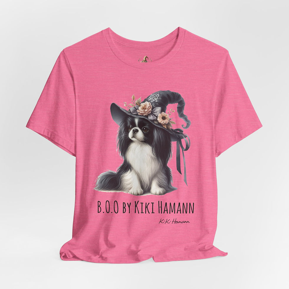 Thumbnail: Japanese Chin  "Boo"  Tshirt (Boyfriend Cut)